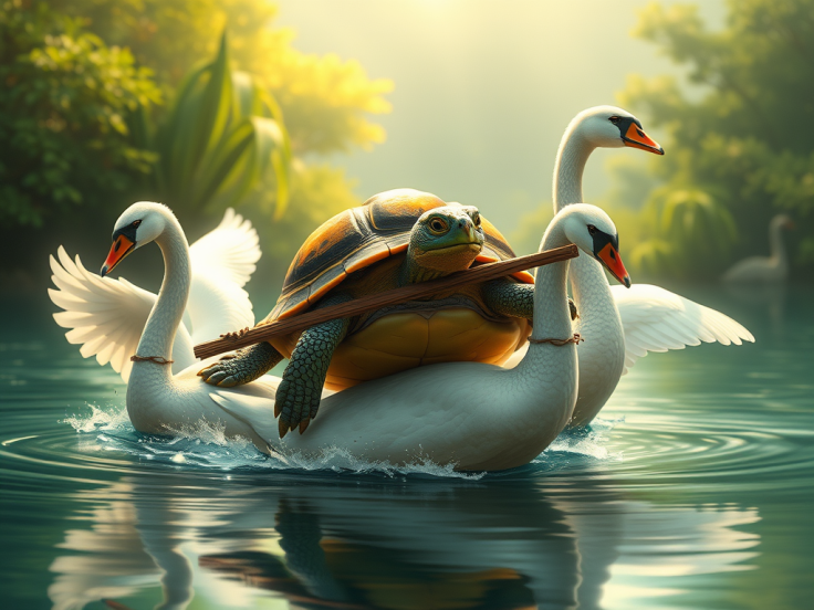 La tortuga y los dos cisnes nos enseña la importancia del autocontrol
